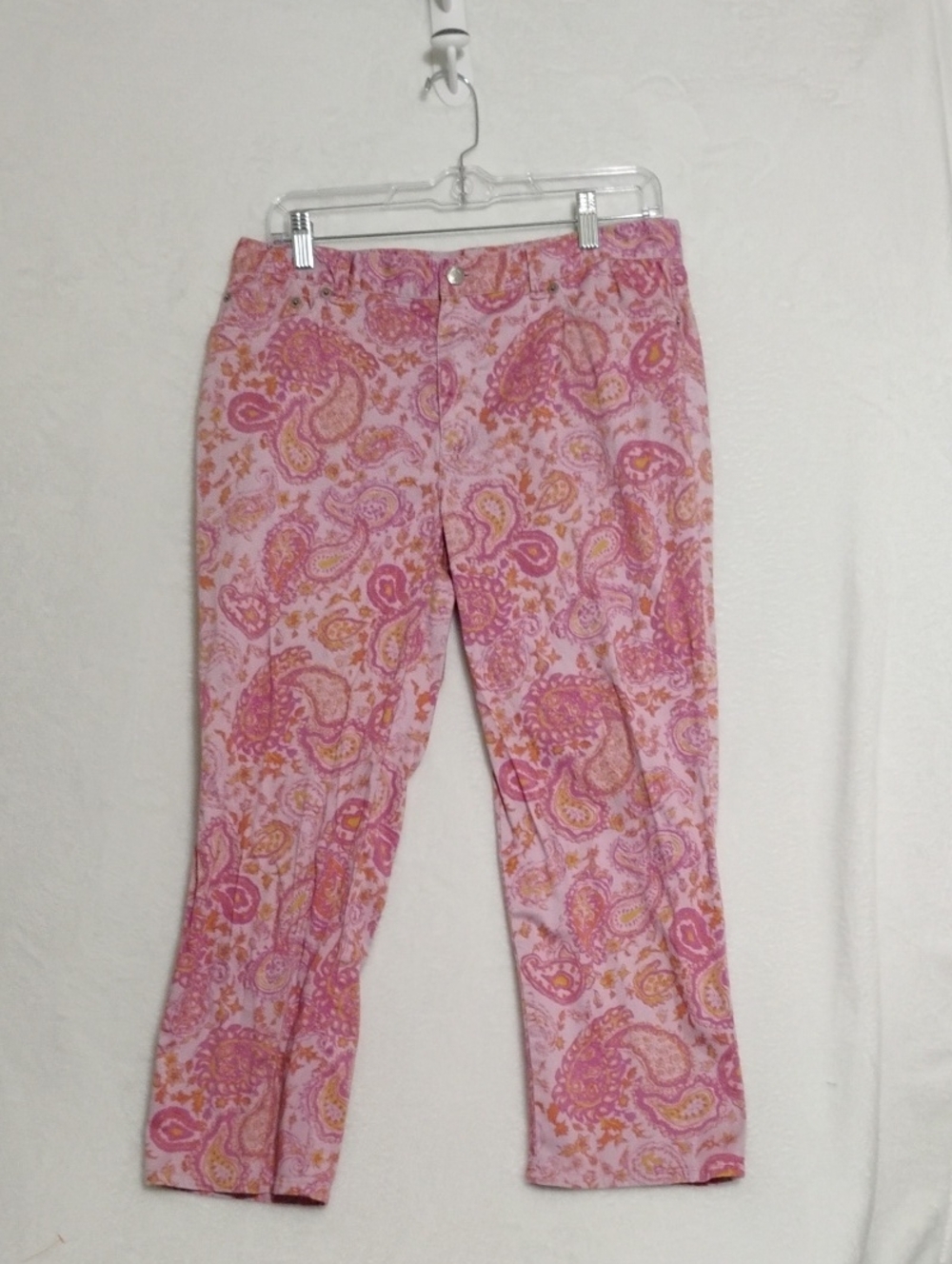 Ralph Lauren Pink Paisley Capris